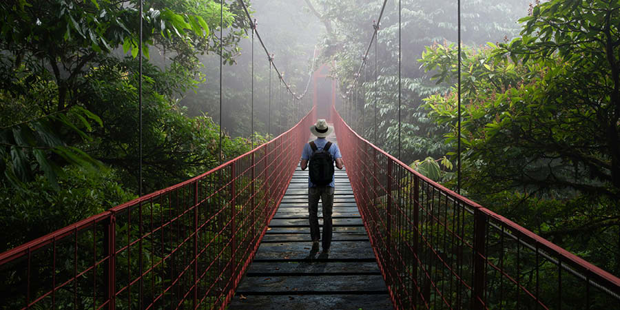 Walking through the clouds in Monteverde
